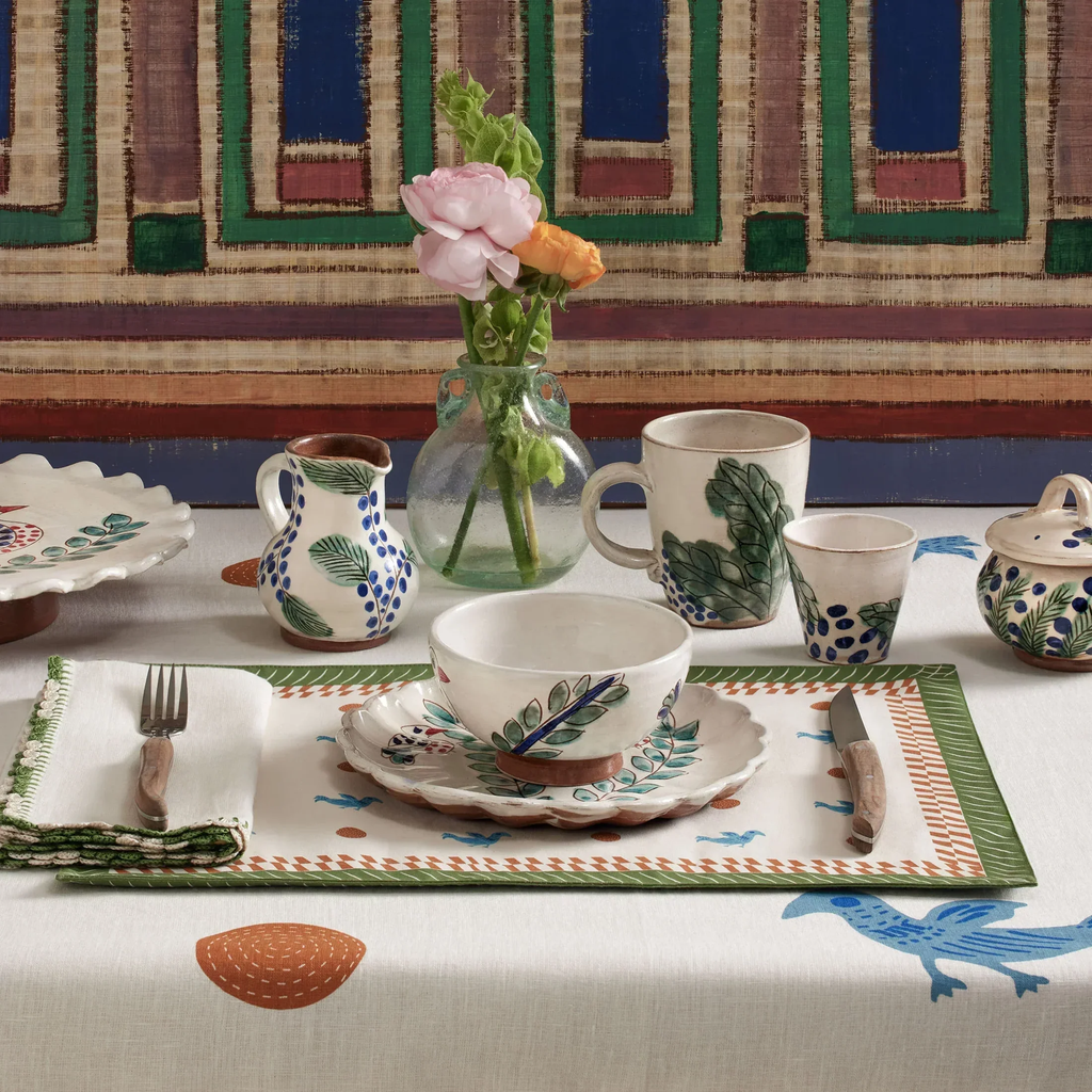 Ceramic Dotty Vine Cream Jug