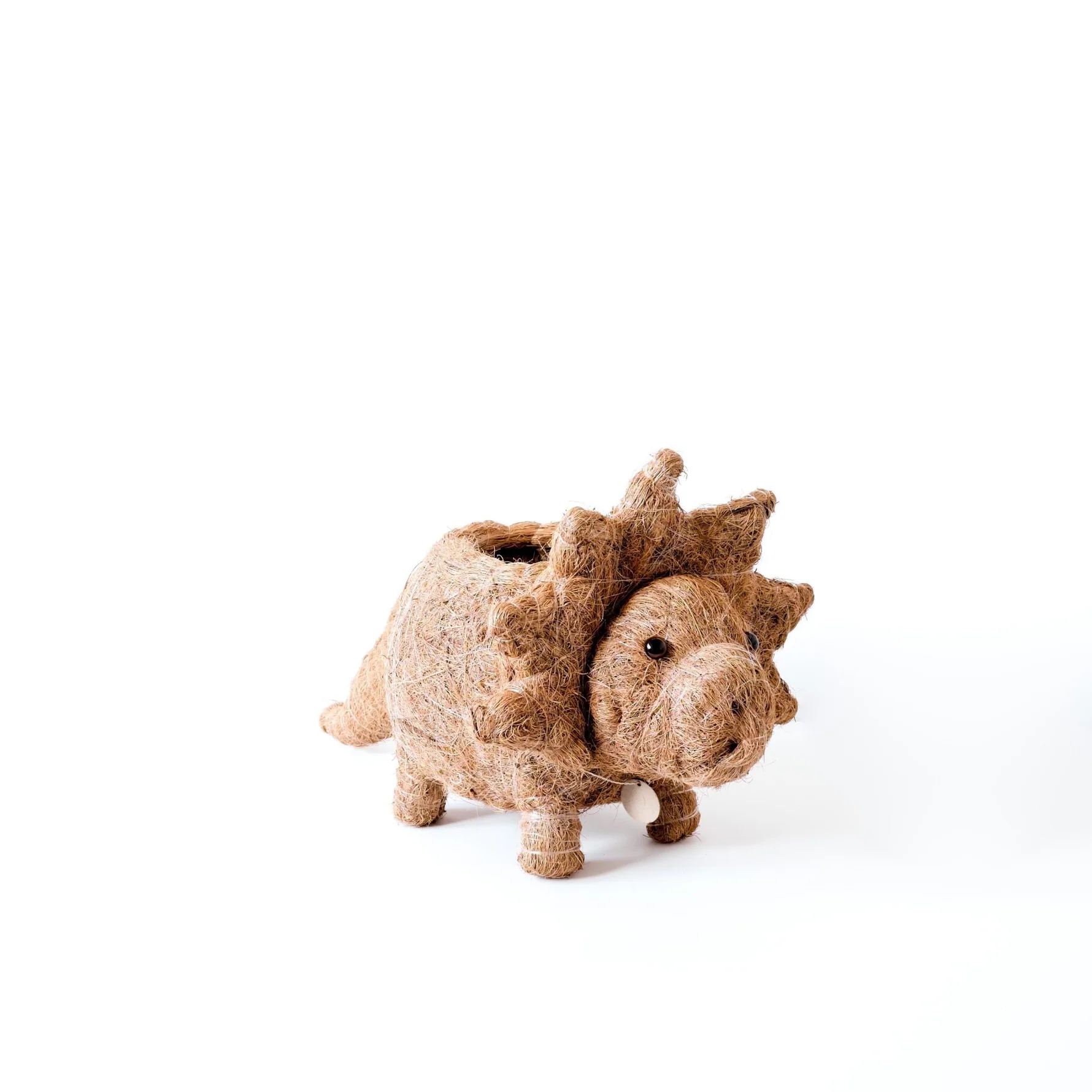 Handcrafted Triceratops Animal Planter