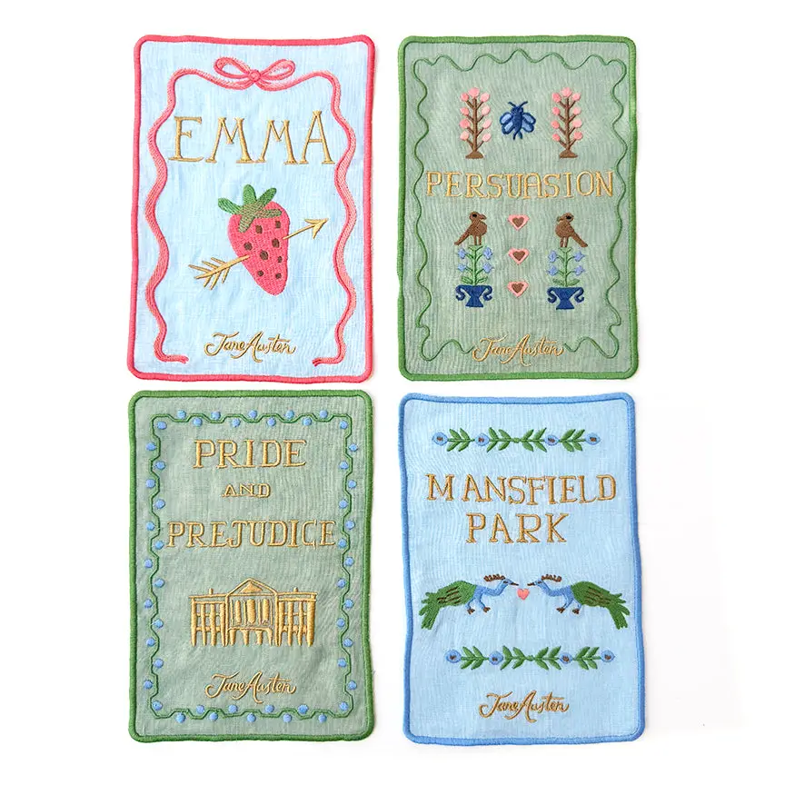 Jane Austen Cloth Cocktail Napkins Set