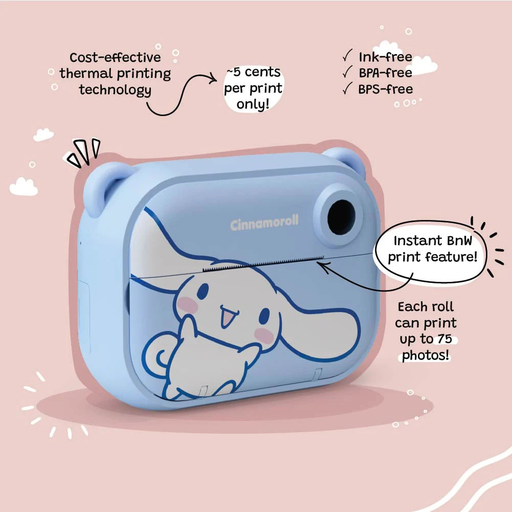 Cinnamoroll Instant Print Digital Camera