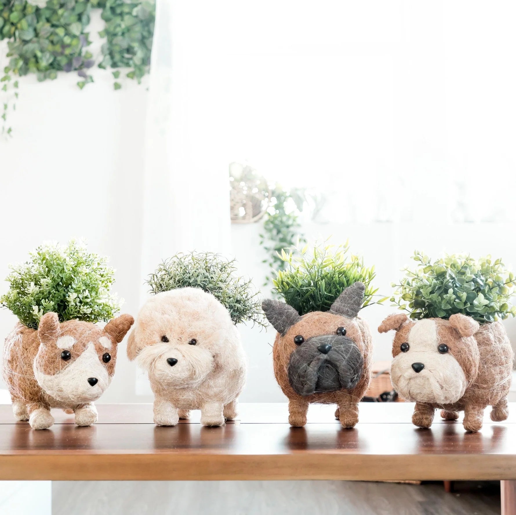 Handcrafted English Bulldog Animal Planter