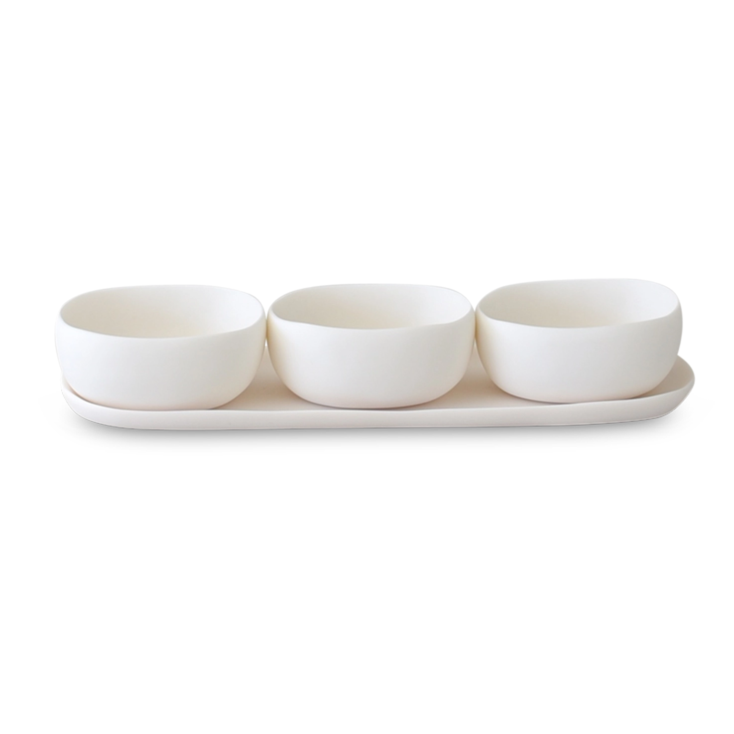 Handmade Cuadrado Serving Bowl Trio